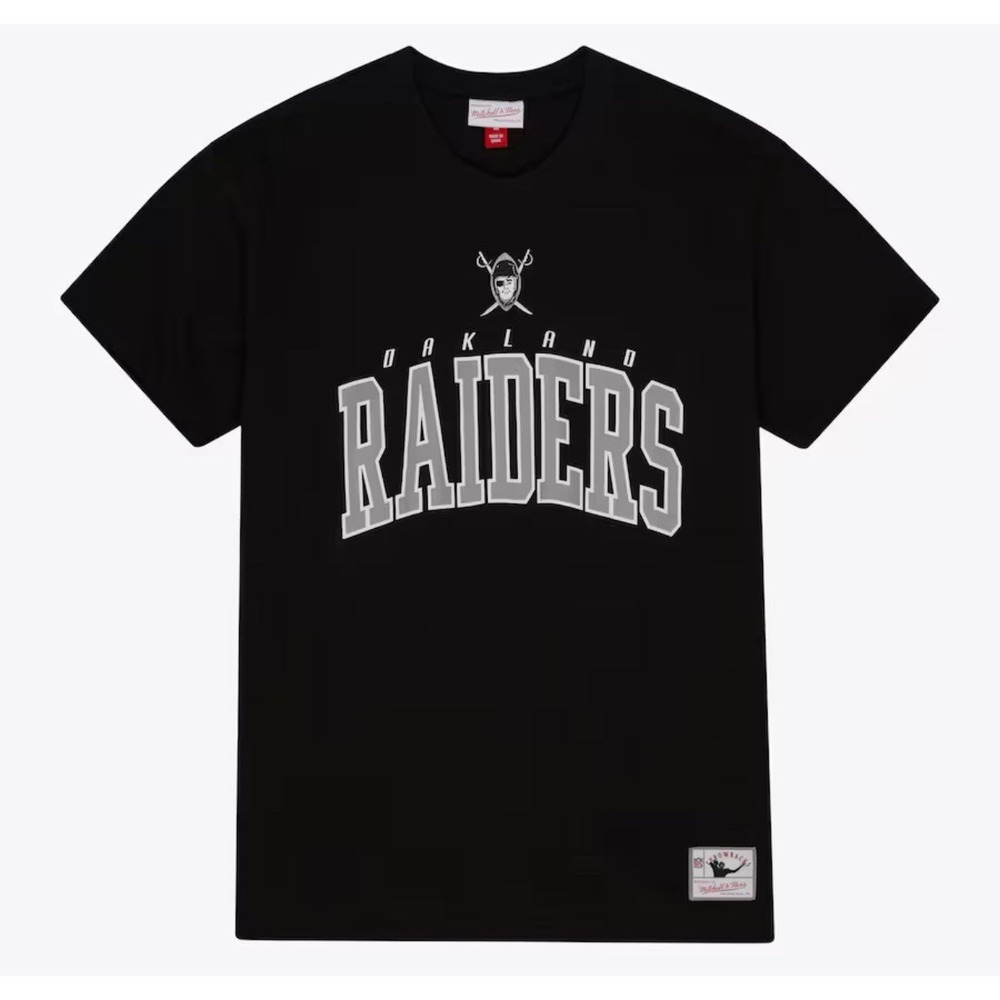 Mitchell & Ness Men's Small Black Oakland‎ Raiders Gridiron Classics T-Shirt NWT